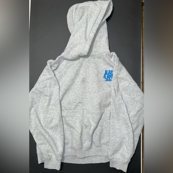 Cotton On Jackets & Blazers - Cotton On Gray Hoodie with Blue Graphic